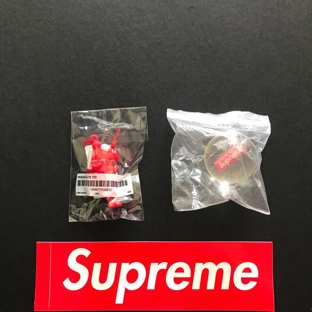 Supreme Bouncy Ball and Parachute Guy